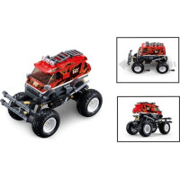 Sluban Power Bricks Naťahovací Červený Off-Road GO