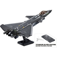 Sluban Army Model Bricks Neviditeľné lietadlo J-20 s kovovým povlakom