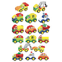 LW Toys Junior kocky Autá 62 ks
