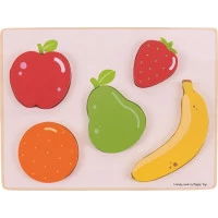 Bigjigs Toys Vkladacie puzzle ovocie