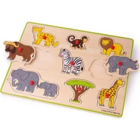 Bigjigs Toys Vkladacie puzzle safari