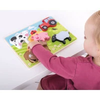Bigjigs Toys Vkladacie puzzle farma