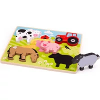 Bigjigs Toys Vkladacie puzzle farma