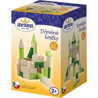 Detoa Drevené kocky XL 45 dielikov