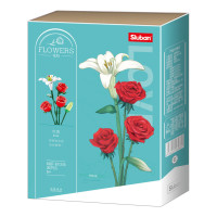 Sluban Flowers M38-B1121B Ruže s ľaliou
