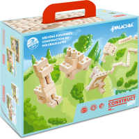 Walachia Drevená skladacia stavebnica Construct easy 46 dielov