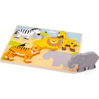 Bigjigs Toys Vkladacie puzzle safari