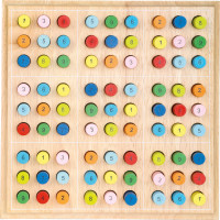 small foot Drevené sudoku farebné valčeky