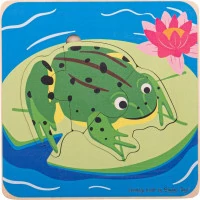 Bigjigs Toys Vkladacie puzzle životné cykly žaby