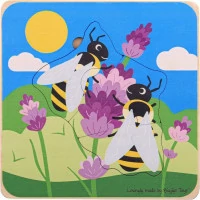 Bigjigs Toys Vkladacie puzzle životné cykly včely