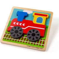 Bigjigs Toys Vkladacie puzzle Vláčik