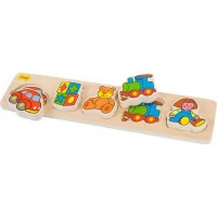 Bigjigs Baby Drevené vkladacie puzzle hračky