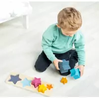 Bigjigs Toys Vkladacie puzzle Hviezdy