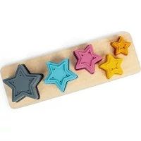 Bigjigs Toys Vkladacie puzzle Hviezdy