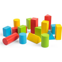 Bigjigs Toys Farebné vkladacie tvary