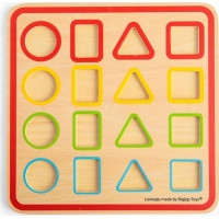 Bigjigs Toys Farebné vkladacie tvary