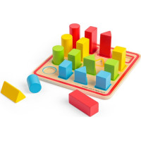 Bigjigs Toys Farebné vkladacie tvary