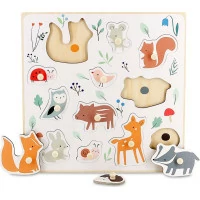 Vilac Lesné zvieratká puzzle s úchytom od Sarah Betz
