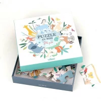 Vilac Okrúhle 24dielne puzzle Svet od Sarah Betz