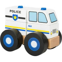 small foot Drevené skladacie auto polícia