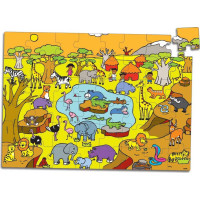Vilac Drevené puzzle Savana