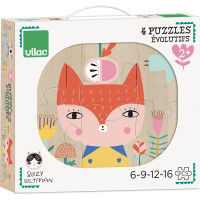 Vilac Drevené puzzle rozvíjajúci sa príbeh