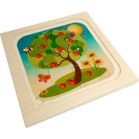 Hess Drevené puzzle ročné obdobie