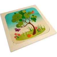 Hess Drevené puzzle ročné obdobie