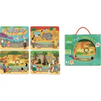 Vilac Drevené puzzle zoo