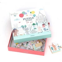 Vilac Panoramatické drevené puzzle Paríž - Sarah Betz