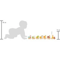 small foot Drevený narodeninový vláčik so zvieratkami