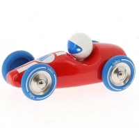 Vilac Závodné auto GM červené s modrými kolesami