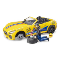Bruder Terénne auto RAM so športovým vozidlom a figúrkou
