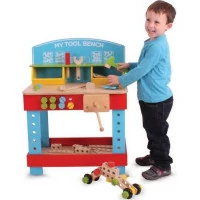 Bigjigs Toys Drevený pracovný stôl