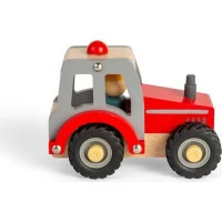 Bigjigs Toys Traktor červený