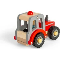 Bigjigs Toys Traktor červený