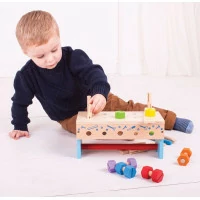 Bigjigs Toys Ponk a prepravka na náradie 2v1