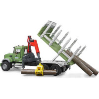 Bruder Nákladné auto MACK Granit prepravník dreva