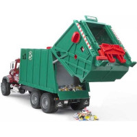 Bruder Nákladné auto MACK Granit smetiarsky zelený