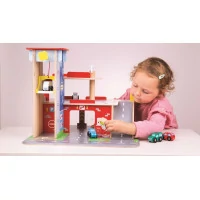 Bigjigs Toys Garáž s parkoviskom