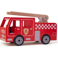 Bigjigs Toys Drevené hasičské auto
