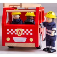 Bigjigs Toys Drevené hasičské auto