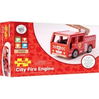 Bigjigs Toys Drevené hasičské auto