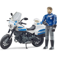 Bruder BWORLD policajný motocykel Ducati Scrambler s jazdcom