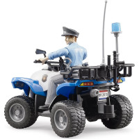 Bruder BWORLD modrá štvorkolka polícia s figúrkou