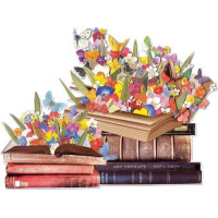 Galison Puzzle Kvitnúce knihy 750 dielikov