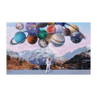 Galison Meniace sa puzzle Hor sa do vesmíru 300 dielikov