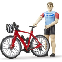 Bruder Cestný bicykel s figúrkou cyklistu