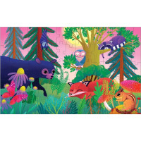 Mudpuppy Puzzle s lentikulárnym efektom Les cez deň, v noci 75 dielikov