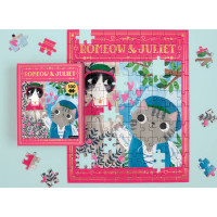 Mudpuppy Puzzle Romeow & Juliet Bookish Cats 100 dielikov